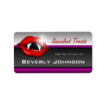 Vampire "Succulent Treats" Halloween Baking Labels
