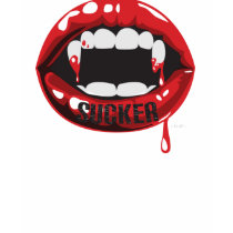 Vampire Sucker Ladies Twofer Sheer t-shirts
