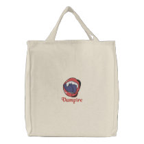 Vampire teeth embroidered bags by mike3488 Vampire teeth embroidered bags