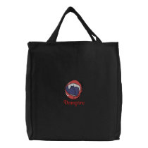 Vampire teeth embroidered bags by mike3488 Vampire teeth embroidered bags