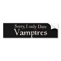 Vampire Vampires Fan Halloween bumper stickers