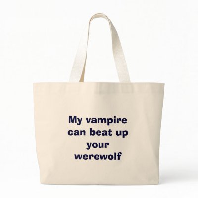 vampire vs. werewolfs bag by edwardsgirl1918