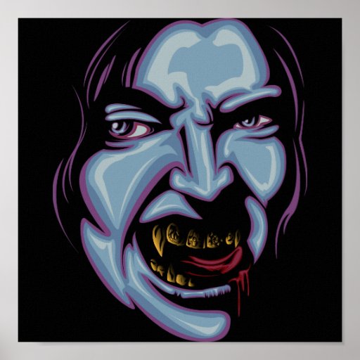 Vampire with grillz posters