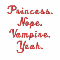 Vampires embroidered shirts