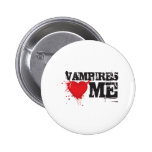 Vampires Heart Me Pinback Button