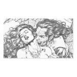 Vampire's Kiss by Al Rio - Vampire and Woman Art Business Cards