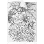 Vampire's Kiss by Al Rio - Vampire and Woman Art Cards