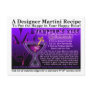 Vampire's Kiss Martini Recipe Postcard