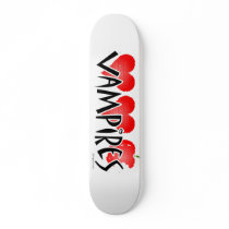 Vampires Skateboard - 2 Hearts & Bitten Apple