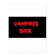 Vampires Suck Postcard