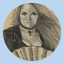 Vampiress Dia de los Muertos Sticker stickers