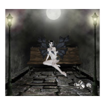 Vampress Waiting in the Mist Print