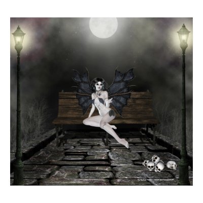 Vampress Waiting in the Mist Print by mrssocolov4