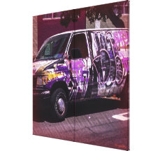 Van A roid  - SanFrancisco Graffiti truck Gallery Wrapped Canvas