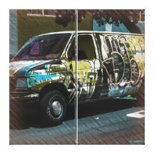 Van A roid  - SanFrancisco Graffiti truck Gallery Wrap Canvas