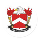 Van Allen Family Crest stickers by coatsofarms Van Allen Family Crest stickers