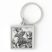 Van Amburgh the Brute Tamer, 1838 Keychain
