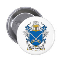 Van Baalen Family Crest Button