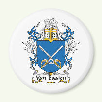 Van Baalen Family Crest Magnet