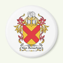 Van Benschop Family Crest Magnet