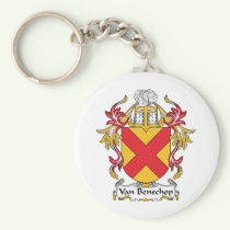 Van Benschop Family Crest Keychain