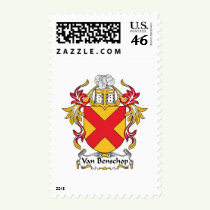 Van Benschop Family Crest Stamps