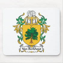 Van Berkhout Family Crest Mousepad