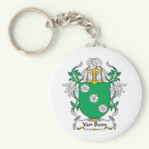 Van Boon Family Crest Keychain
