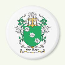 Van Boon Family Crest Magnet