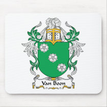 Van Boon Family Crest Mousepad