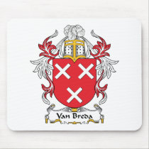 Van Breda Family Crest Mousepad