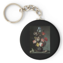 Van Der Ast Flowers in a Vase Keychain