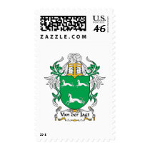 Van der Jagt Family Crest postage by coatsofarms Van der Jagt Family Crest postage