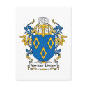 Van der Linden Family Crest postcards by coatsofarms Van der Linden Family Crest postcards