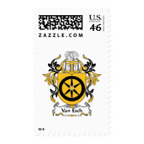 Van Esch Family Crest postage by coatsofarms Van Esch Family Crest postage