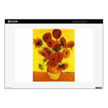 Van Gogh 15 Sunflowers Skin For Laptop