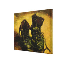 Van Gogh A Pair of Shoes, Vintage Still Life Art Canvas Print