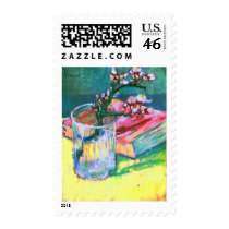 Van Gogh Almond Branch in Glass, Book Postage Stamps
