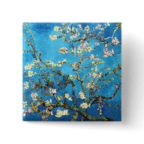 Van Gogh Almond Branches in Blossom Pinback Button
