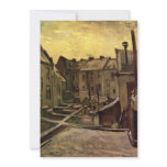 Van Gogh; Backyards of Old Houses, Antwerp in Snow Personalized Invite