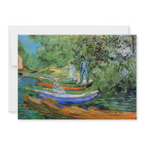 Van Gogh; Bank of the Oise at Auvers Custom Invites