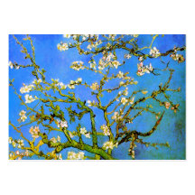 Van Gogh: Blossoming Almond Tree Branches Business Card