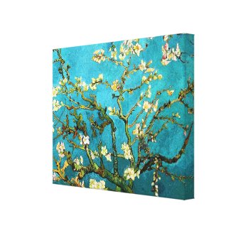 Van Gogh Blossoming Almond Tree (F671) Fine Art Stretched Canvas Print