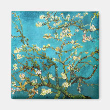 Van Gogh Blossoming Almond Tree (F671) Fine Art Refrigerator Magnets