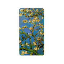 Van Gogh; Blossoming Almond Tree Custom Address Label