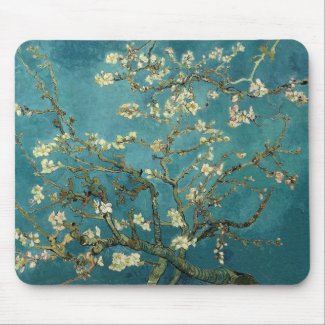 Van Gogh Blossoming Almond Tree mousepad