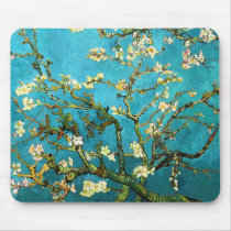 Van Gogh Blossoming Almond Tree Mouse Pads