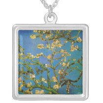 Van Gogh; Blossoming Almond Tree Personalized Necklace