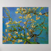 Van Gogh; Blossoming Almond Tree Poster