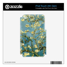 Van Gogh Blossoming Almond Tree Vintage Art iPod Touch 4G Decals